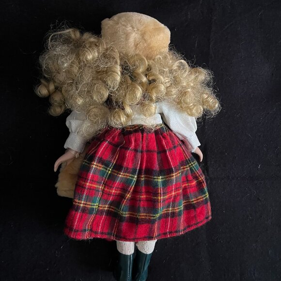 Holiday/Winter Porcelian Doll - Picture 7 of 10
